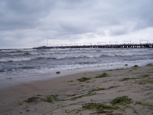 #Sopot #morze #sztorm #plaża #Molo