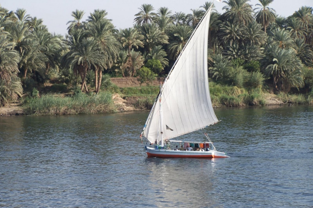żaglówka na Nilu