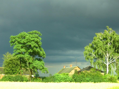 #tęcza #krajobrazy #burza