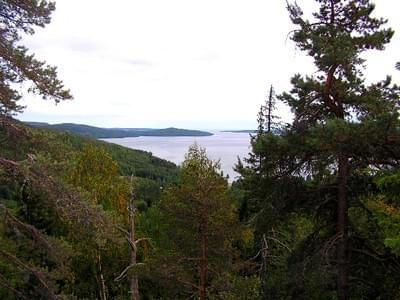 widok z góra Skuleberget