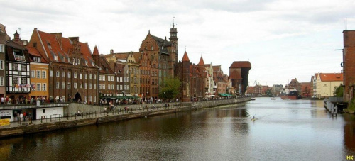 Gdańsk,nad Motława #Gdansk #miasto #kanał #widok #panorama