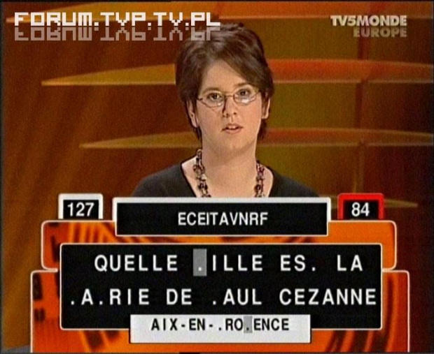 2006.09.18 - Télé la question TV5 Monde - w polskiej wersji ''Oto jest pytanie'' (emisja w TVP2). Więcej na Forum o TVP i innych mediach - www.forum.tvp.tv.pl.