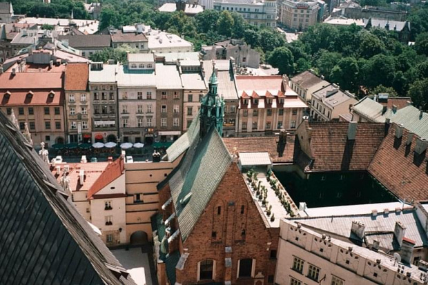 panorama z wieży Mariackiej