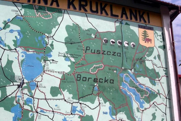 mapa gminy Kruklanki