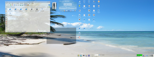 nVidia TwinView - ekran laptopa + CRT Samsung 17" #gentoo #kde #linux #DualHead #TwinView