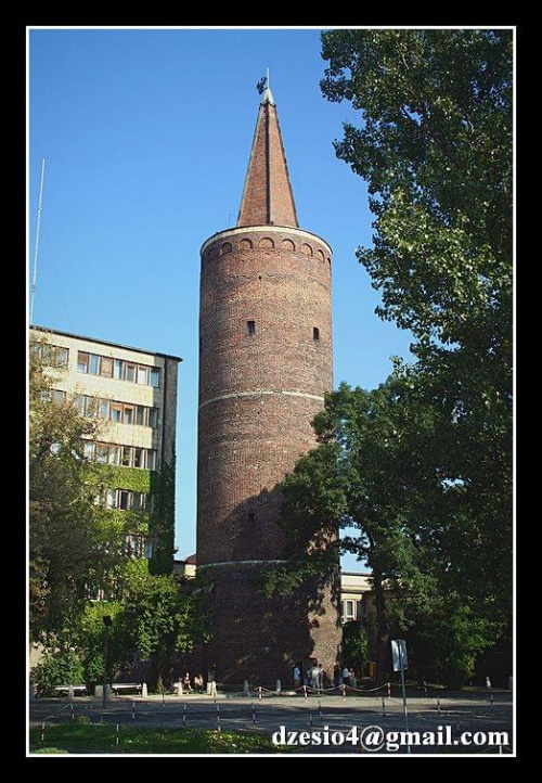 Wieża zamkowa, Strażnica na Pasiece. Najstarsza w Opolu. Od siedmiuset lat góruje nad Ostrówkiem i wyspą Pasieką, znak czasu i symbol Opola.
To jeden z najstarszych zabytków architektury obronnej #Opole