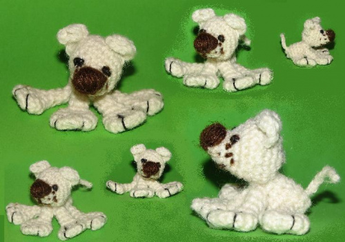 Piesek - Właściciel Singielka1 #maskotka #szydełko #crocheted #crochet #breloczek #pies