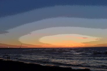 Zachód nad Bałtykiem #zachód #morze #solaryzacja