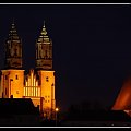 Katedra Poznańska #Poznań #miasto #noc #kościół #mosty #lampy