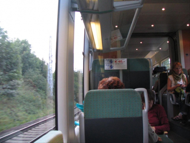 w pociągu z Berlin Schoenefeld do Liepzig #Liepzig #Berlin #Train