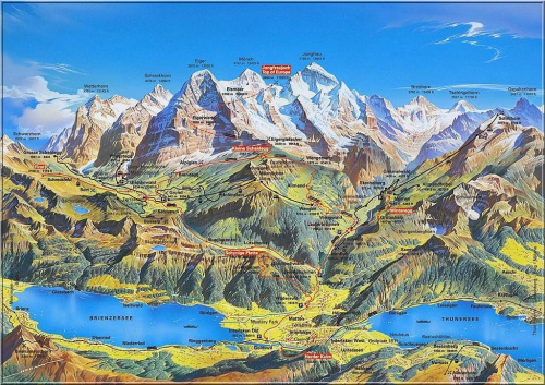 Mapa regionu naszych wycieczek w Alpach Breneńskich.