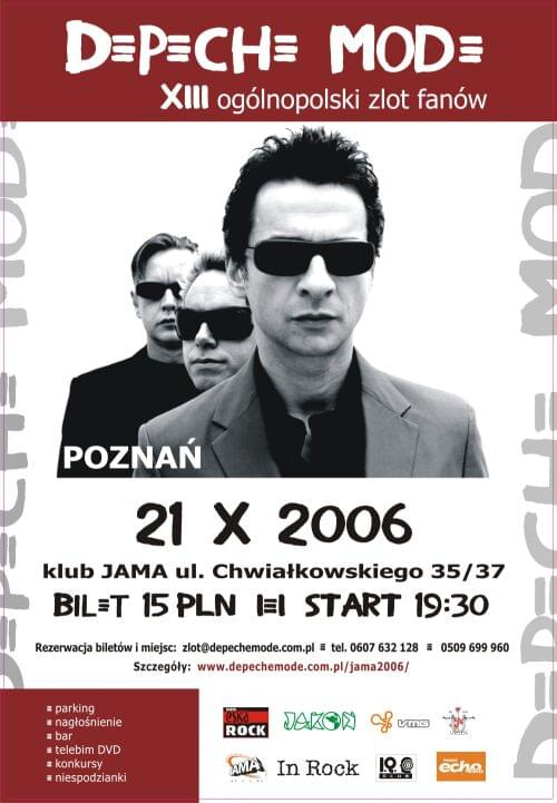 Zlot fanów Depeche Mode w Poznaniu 21.10.2006 #DepecheMode