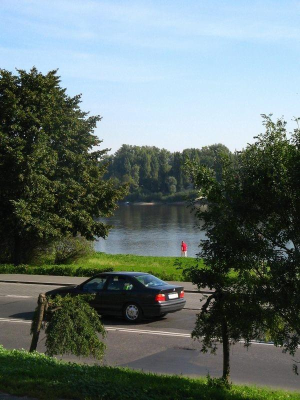 Widok z Wisły na miasto #Toruń
