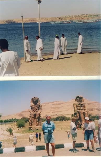 Kolosy Memnona i rejs po Nilu #KolosyMemnona #Egipt #Nil #Afryka