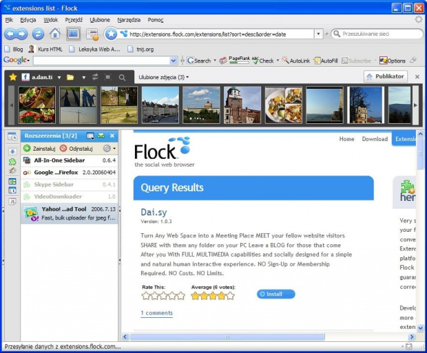 Przeglądarka internetowa Flock #Flock #PrzeglądarkaInternetowa