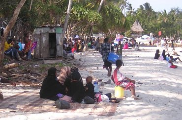 Nad oceanem #Kenia #Ocean #Palmy #plaża
