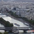 Paris VII (7. dzielnica Paryża) - widok z 3, piętra Wieży Eiffela #PiętraWieżyEiffela