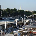 Paris VII (7. dzielnica Paryża) - Pont d'Iéna (Most Iéna) - widok na statki