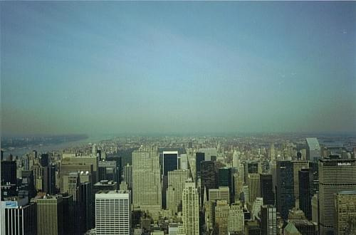 Widok na północ z Empire State Building, Nowy Jork