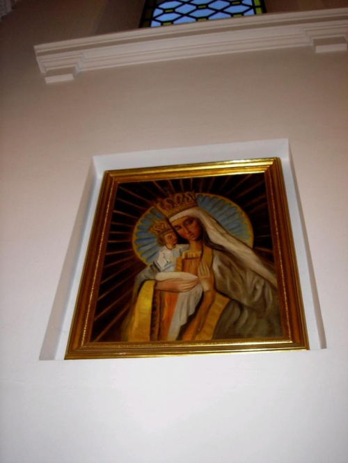 W kościele Św. Karola Boromeusza - obraz Matki Boskiej Kozielskiej