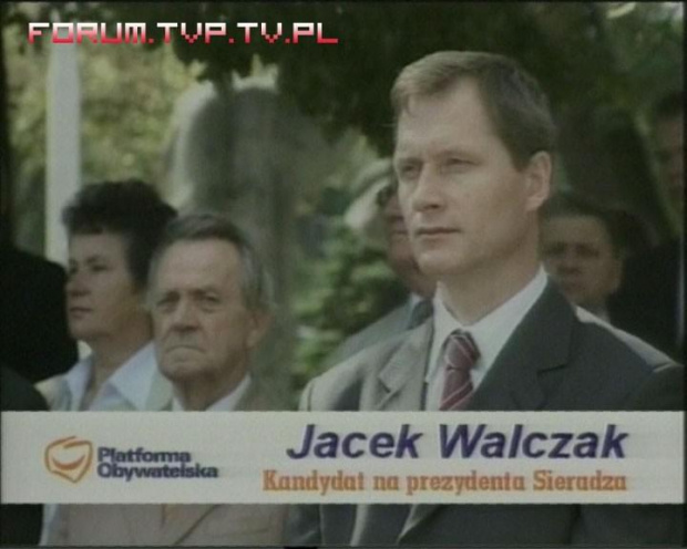 Jacek Walczak - kandydat na Prezydenta Miasta Sieradza. Wybory samorządowe 2006, województwo łódzkie. #wybory #Wybory2006 #WyborySamorządowe #SpotyWyborcze #kandydaci #SpotWyborczy #PłatneOgłoszenieWyborcze