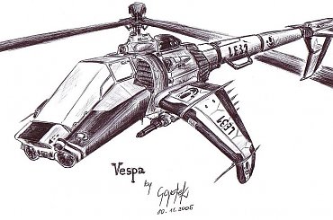 #helikopter #śmigłowiec #mecha #pojazd #rysunek