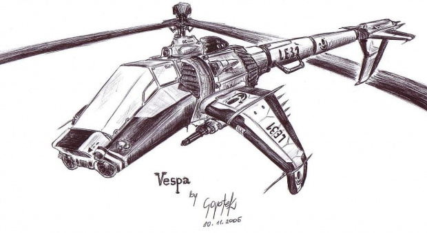 #helikopter #śmigłowiec #mecha #pojazd #rysunek