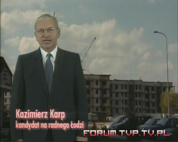 Kazimierz Karp - kandydat na radnego. Wybory samorządowe 2006, województwo łódzkie. #wybory #Wybory2006 #WyborySamorządowe #SpotyWyborcze #kandydaci #SpotWyborczy #PłatneOgłoszenieWyborcze