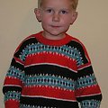 żakardowy pracochłonny sweterek (ma już ponad 10 lat)