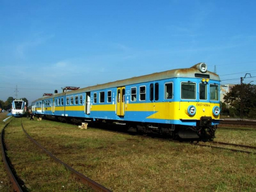 Kibelek z Łodzi w Gdańsku Oliwie, targi TRAKO (12.10.2005) EN57-1456