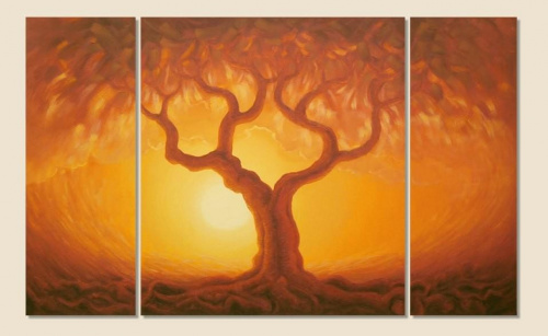 #drzewo #natura #malarstwo #kolor #kompozycja #ZachódSłońca #pejzaż #krajobraz #światło