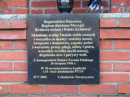 Kapliczka przy drodze ze Skowieszyna do Włostowic #kapliczka #Skowieszyn #PTTN