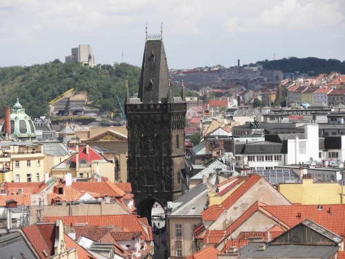 Widok z wieży ratuszowej Prage #Praga #Rynek #Zegar #Ratusz #Miasto