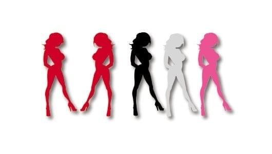 kobiety w kolorach: biała, różowa, czerwona, czarna. #kobieta #love #sexi #less
