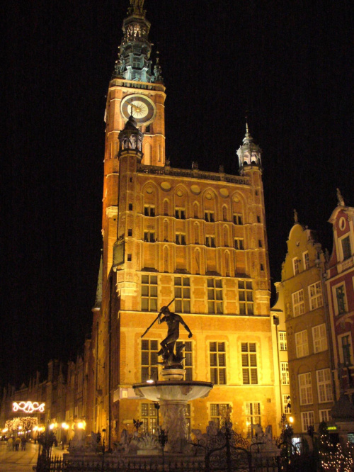 Gdańsk przed świętami #gdańsk #miasta #noc