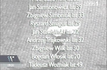 Specjalne wydanie głównych "Wiadomości" 13 grudnia 2006 roku - 25. rocznica ogłoszenia stanu wojennego.
www.TVPmaniak.tv.pl #tvp #tvp1 #wiadomości #gawryluk #dorota #StanWojenny #tvpmaniak