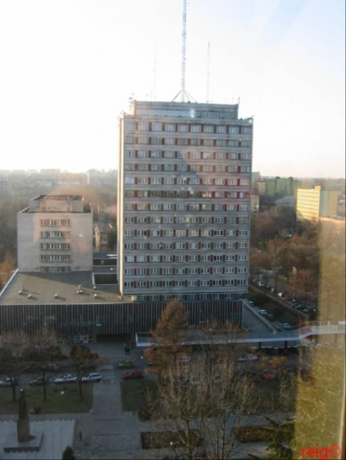 widok z 10 pietra wydz. MFI UMCS w Lublinie (09,12,2006 Lublin) #LublinWysokoscPanoramyReig
