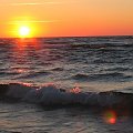 zachód słońca nad morzem #morze #ZachódSłońca