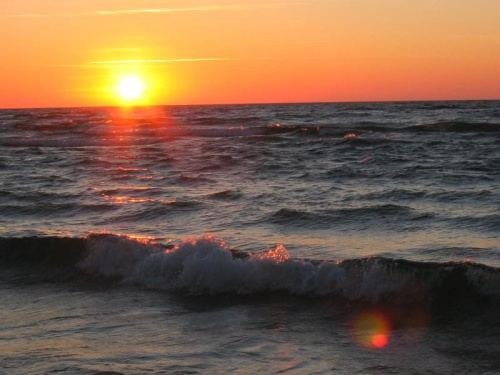 zachód słońca nad morzem #morze #ZachódSłońca