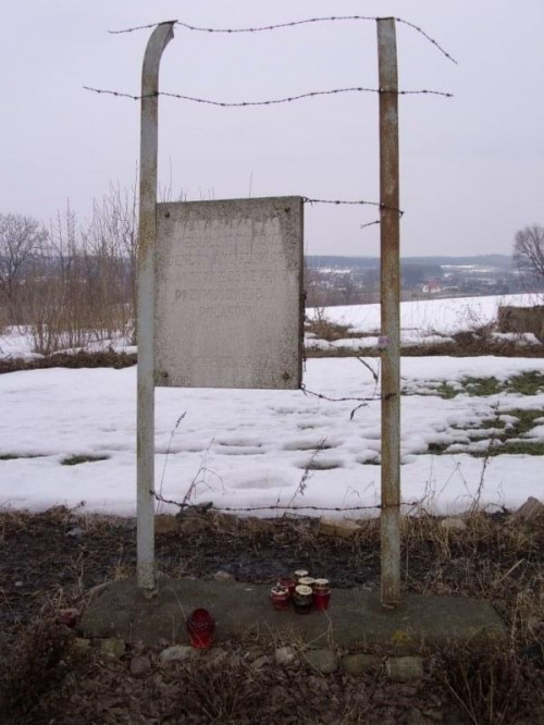 Tablica w Ostrowitem w miejscu dawnego obozu jenieckiego #IIWojnaŚwiatowa #ObózJeniecki #Ostrowite