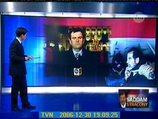 Fakty TVN 30 grudnia 2006 roku. Śmierć Saddama Husajna. Prowadzi Piotr Marciniak.
www.TVPmaniak.pl #TvnFaktySaddamHusajn