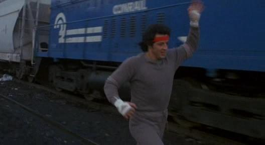 Trening na torach kolejowych z filmu "Rocky II"