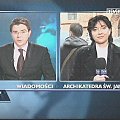 Specjalne wydanie "Wiadomości" TVP 7 stycznia 2007 roku - abp Stanisław Wielgus rezygnuje z urzędu metropolity warszawskiego, ingres zatrzymany. Prowadzi Marcin Leśkiewicz. www.TVPmaniak.pl