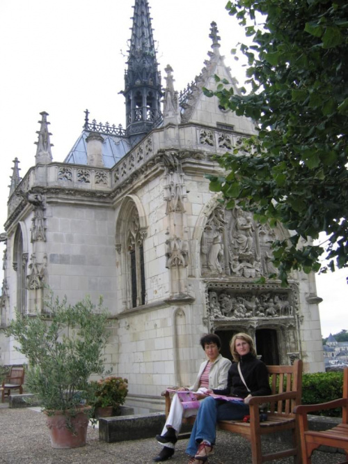 Kaplica w której znajduje się grób Leonadra Da Vinci na Zamku Ambois w dolinie Loary - Paryż - wrzesień 2005 #Paris #Paryż #WieżaEiffla #Wersal #Luwr #SaintMalo #Chambord #Ambois #Chartres #Tours #PolaElizejskie #LeonadroDaVinci