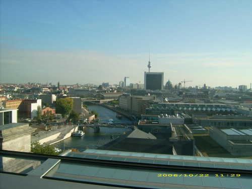 Berlin, widok z Reichstagu.