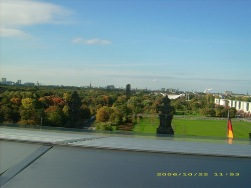 Berlin, widok z Reichstagu.