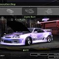 Mój Nissan SkyLine GT-R34 do Turnieju o mistrza kierownicy BayView w grze NFS Underground 2