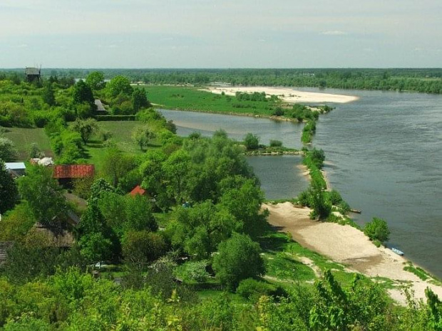 Męćmierz i Krowia Wyspa - widok z Albrechtówki