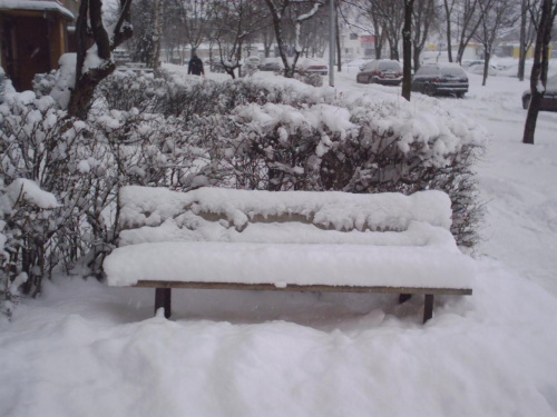 Lepiej teraz tutaj nie siadać... #tomaszów #zima