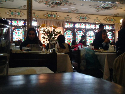 Isfahan, wnetrze restauracji #IranPersja